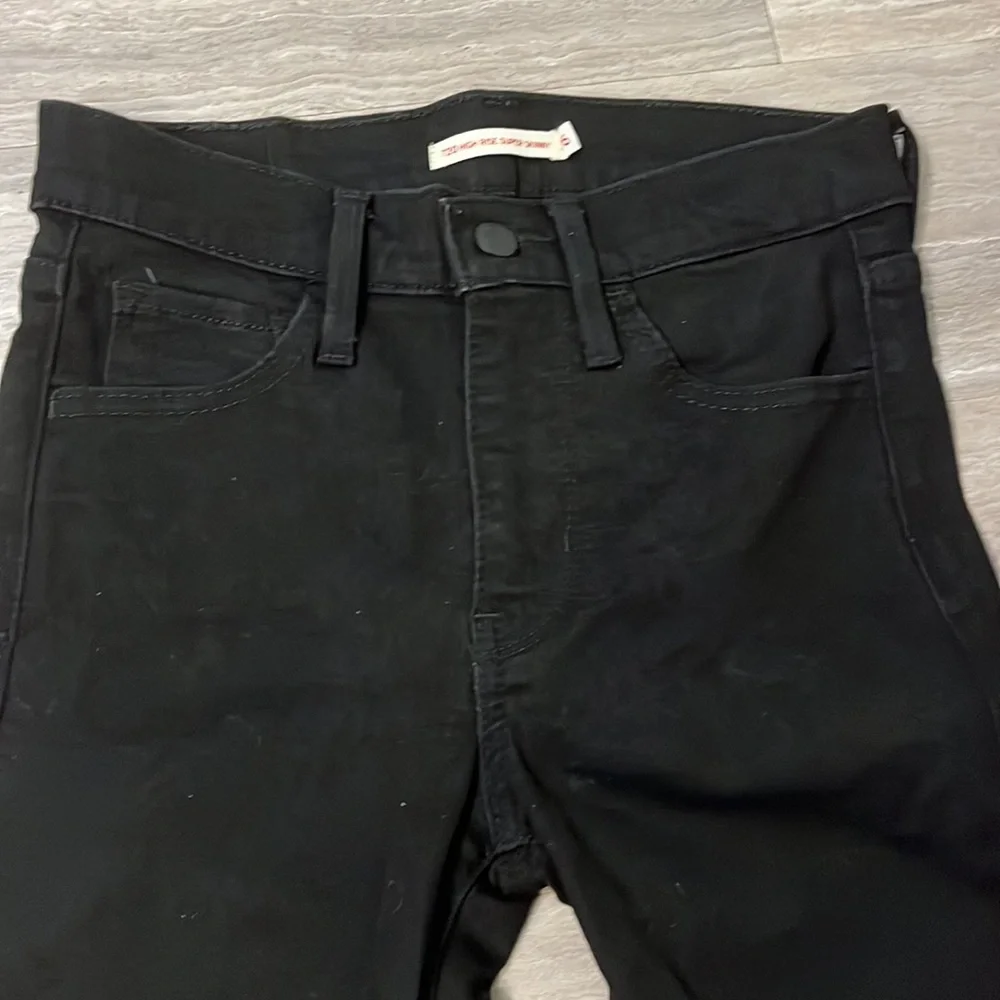 Levi’s 720 High Rise Jet Black Super Skinny Jeans
